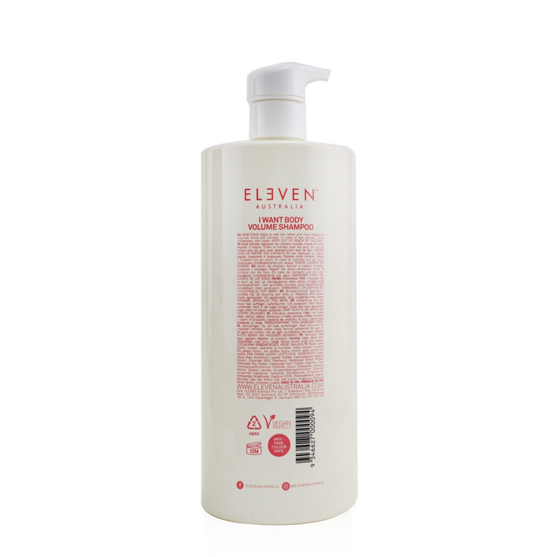 Eleven Australia I Want Body Volume Shampoo  960ml/32.5oz