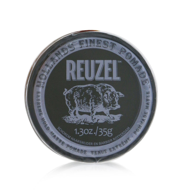 Reuzel Extreme Hold Matte Pomade (Extreme Hold, No Shine, Water Soluble)  35g/1.3oz