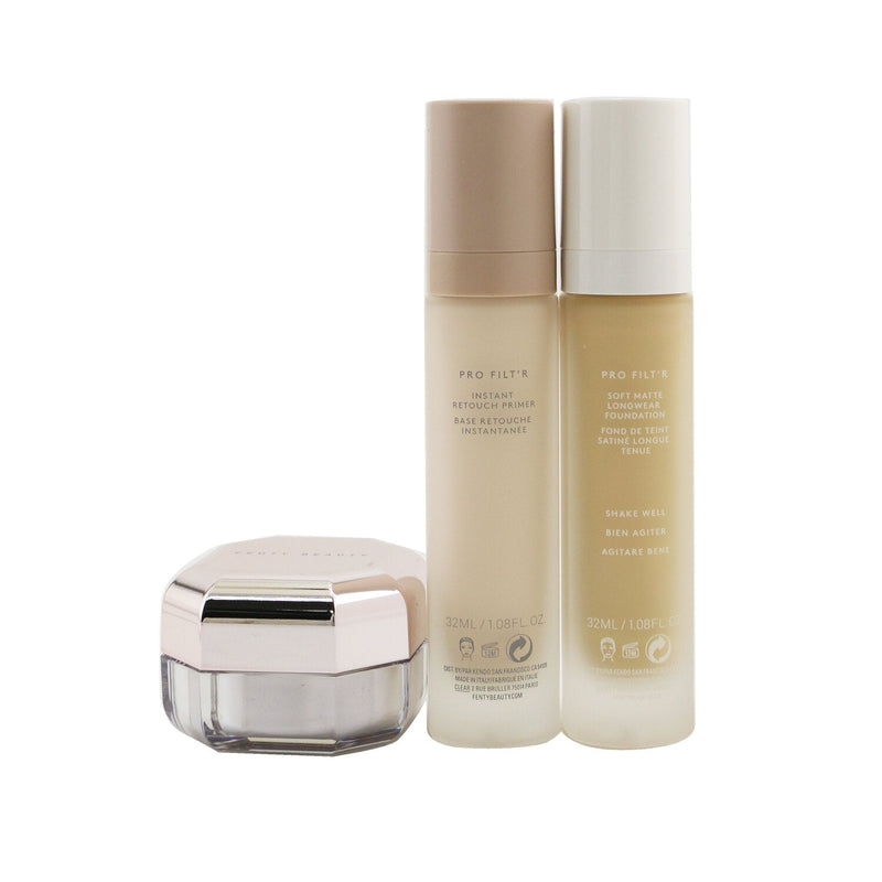 Fenty Beauty by Rihanna Pro Filt'R Hydrating Complexion Kit: Foundation 32ml + Primer 32ml + Instant Retouch Setting Powder 7.8g - #210 (Box Slightly Damaged)  3pcs