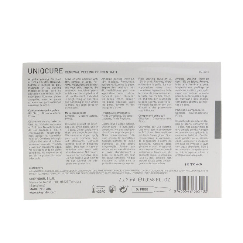 SKEYNDOR Uniqcure Renewal Peeling Concentrate (For Dull/Thick Skins, Has Open Pores/Acne Scars)  7x2mlx0.068oz