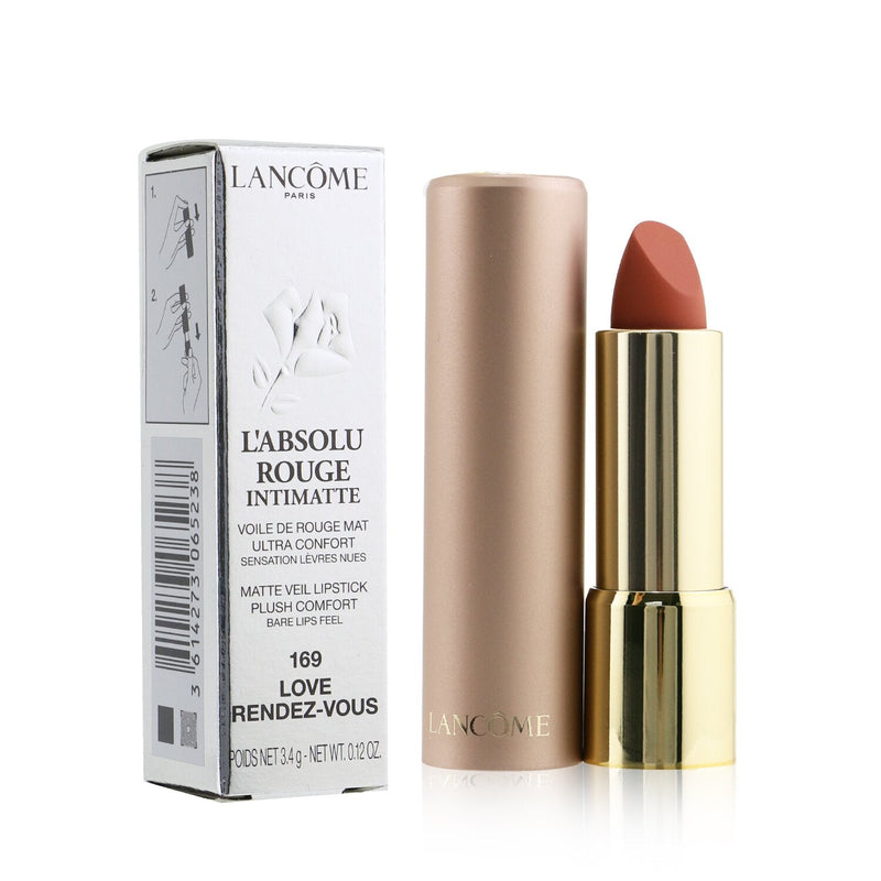 Lancome L'Absolu Rouge Intimatte Matte Veil Lipstick - # 169 Love Rendez-Vous  3.4g/0.12oz