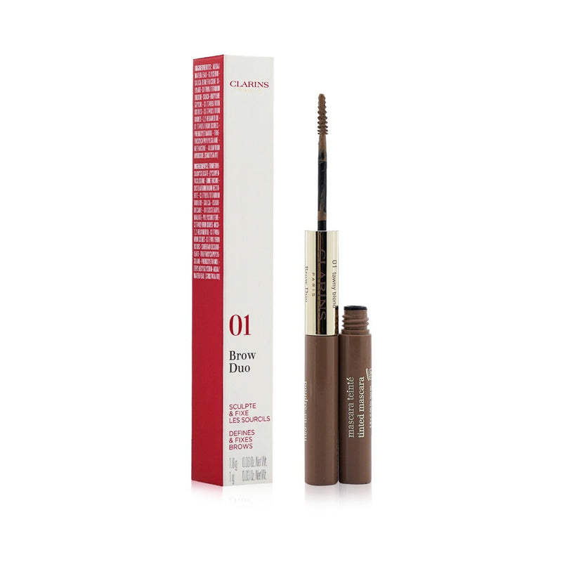 Clarins Brow Duo (1x Brow Pencil, 1x Tinted Mascara) - # 01 Tawny Blond 