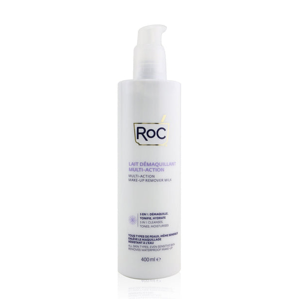 ROC Multi-Action Make-Up Remover Milk - Removes Waterproof Make-Up (All Skin Types, Even Sensitive Skin) 