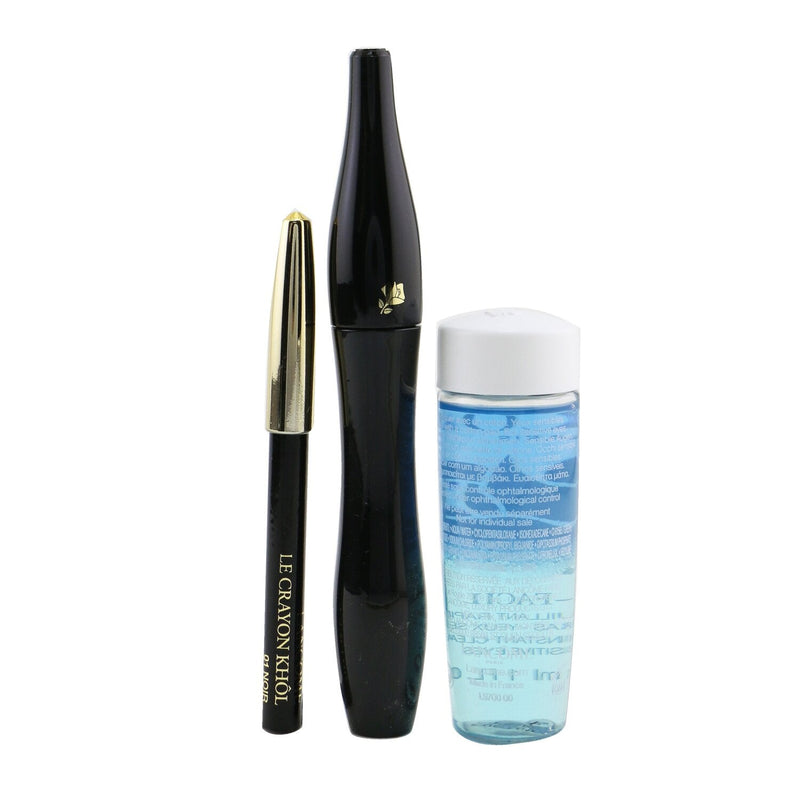 Lancome Hypnose Mascara Set (1x Hypnose Mascara, 1x Mini Le Crayon Khol, 1x Bi Facil )  3pcs