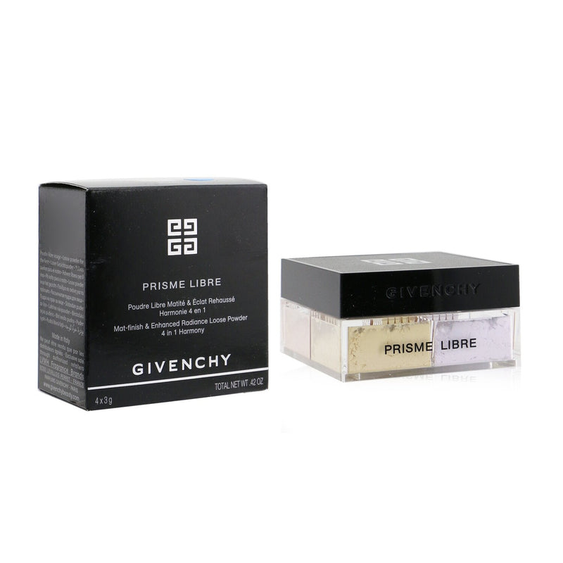 Givenchy Prisme Libre Mat Finish & Enhanced Radiance Loose Powder 4 In 1 Harmony - # 2 Satin Blanc  4x3g/0.105oz