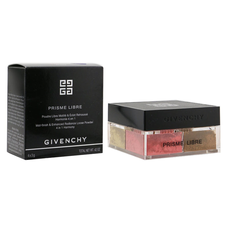 Givenchy Prisme Libre Mat Finish & Enhanced Radiance Loose Powder 4 In 1 Harmony - # 6 Flanelle Epicee  4x3g/0.105oz