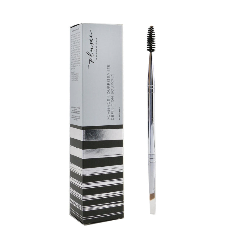 Plume Science Nourish & Define Brow Pomade (With Dual Ended Brush) - # Chestnut Decadence 