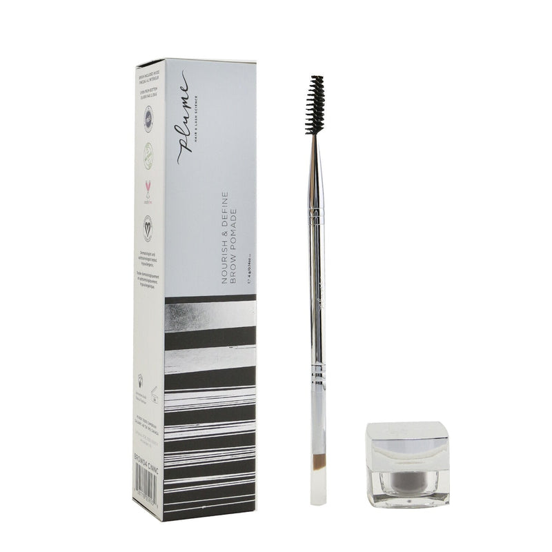 Plume Science Nourish & Define Brow Pomade (With Dual Ended Brush) - # Cinnamon Cashmere 