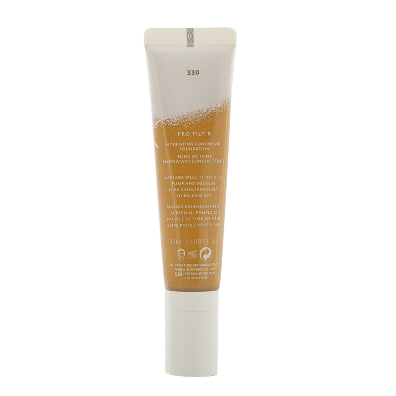 Fenty Beauty by Rihanna Pro Filt'R Hydrating Longwear Foundation - #330 (Medium With Warm Golden Undertones)  32ml/1.08oz