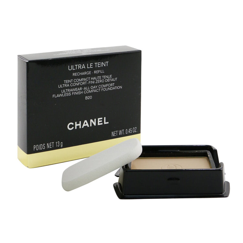 CHANEL ULTRA LE TEINT 0.45 ULTRAWEAR ALL DAY COMFORT FLAWLESS FINISH  COMPACT FOUNDATION REFILL #BR32 - Nandansons International Inc.