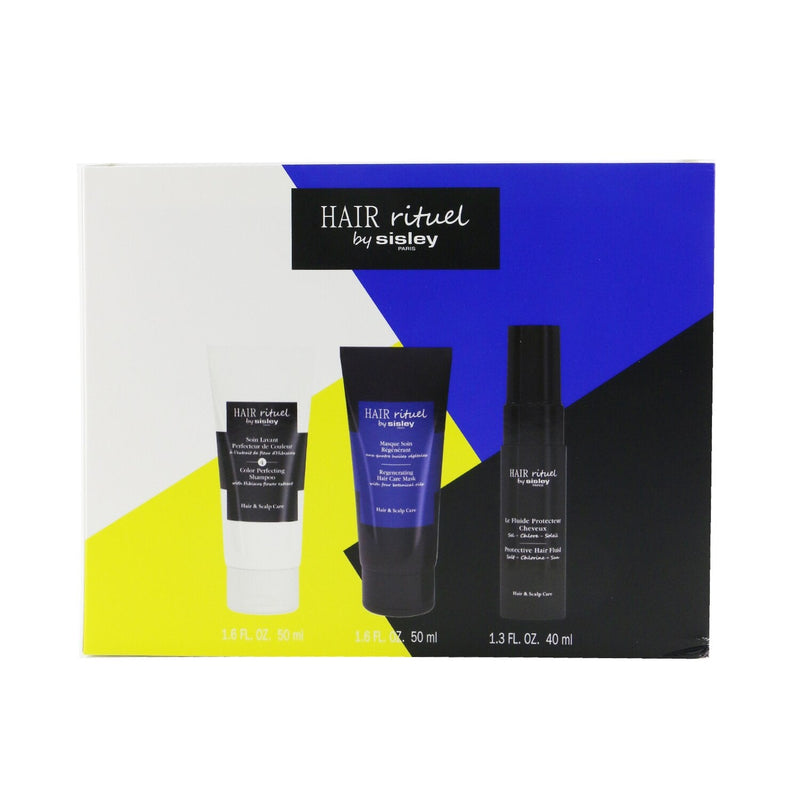 Sisley Hair Rituel By Sisley Color Protection Kit: 1x Shampoo 50ml, 1x Hair Mask 50ml, 1x Hair Fluid 40ml 