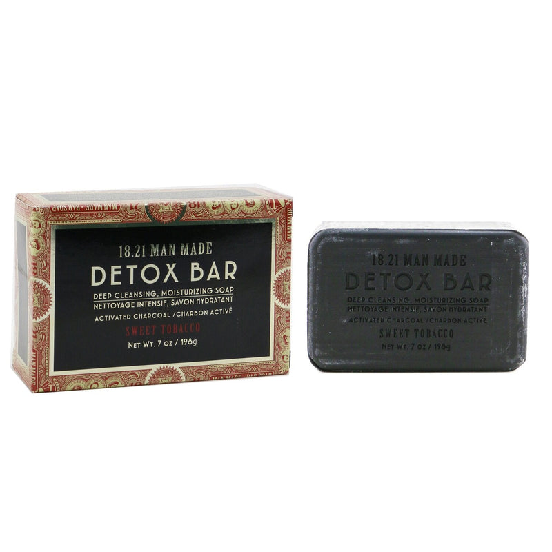 18.21 Man Made Detox Bar - Deep Cleansing, Moisturizing Soap - # Sweet Tobacco  198g/7oz