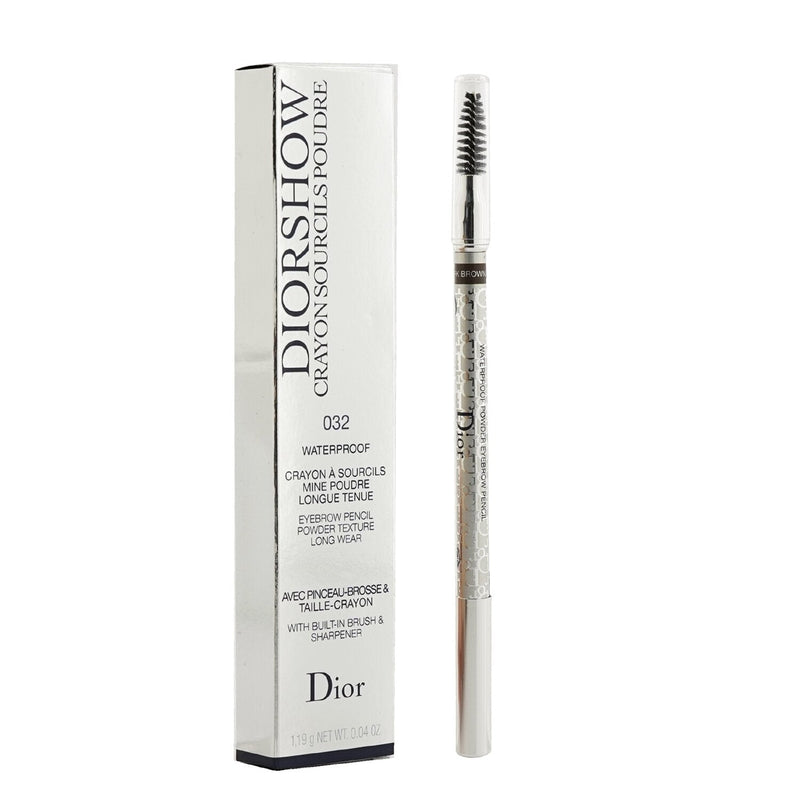 Christian Dior Diorshow Waterproof Crayon Sourcils Poudre - # 032 Dark Brown  1.19g/0.04oz