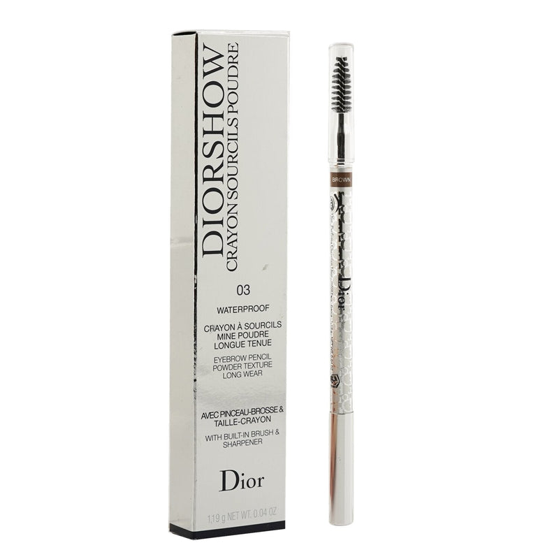 Christian Dior Diorshow Waterproof Crayon Sourcils Poudre - # 03 Brown  1.19g/0.04oz