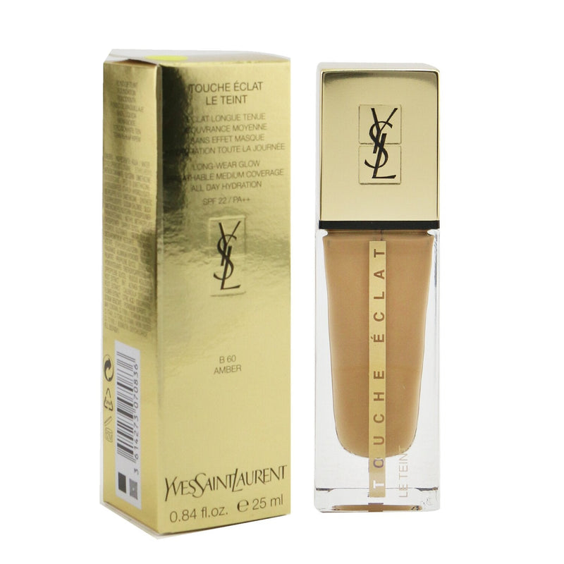 Yves Saint Laurent Touche Eclat Le Teint Long Wear Glow Foundation SPF22 - # B60 Amber  25ml/0.84oz