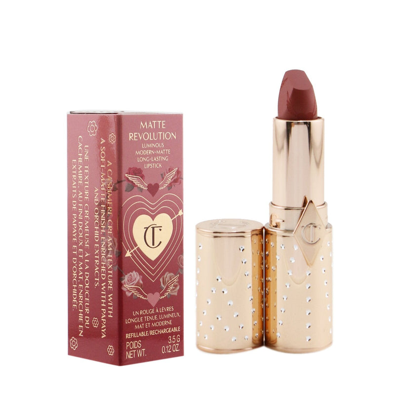 Charlotte Tilbury Matte Revolution Refillable Lipstick (Look Of Love Collection) - # Mrs Kisses (Golden Peachy-Pink)  3.5g/0.12oz