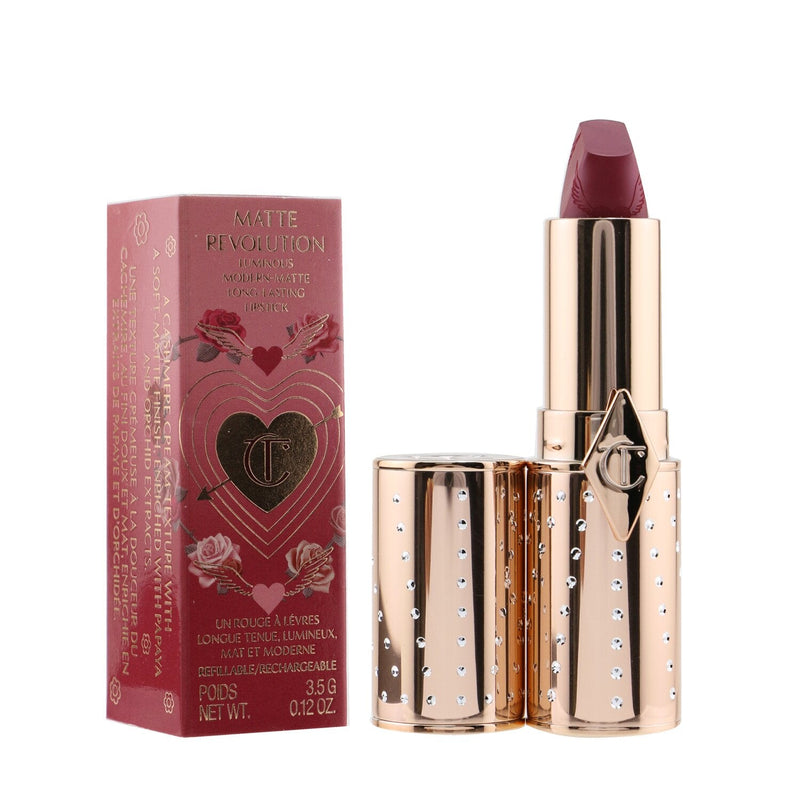 Charlotte Tilbury Matte Revolution Refillable Lipstick (Look Of Love Collection) - # First Dance (Blushed Berry-Rose)  3.5g/0.12oz