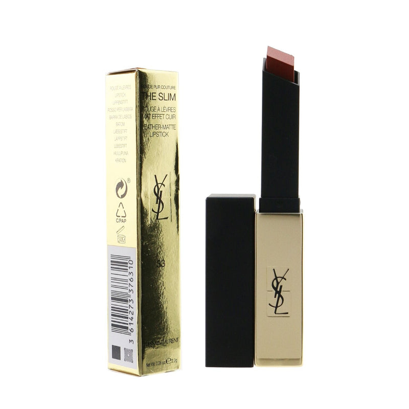 Yves Saint Laurent Rouge Pur Couture The Slim Leather Matte Lipstick - # 33 Orange Desire  2.2g/0.08oz