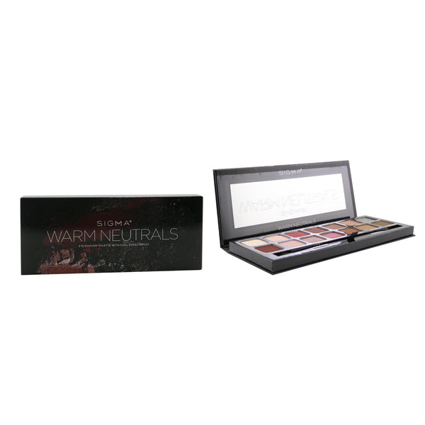 Sigma Beauty Warm Neutrals Eyeshadow Palette (14x Eyeshadow + 1x Dual Ended Brush) 