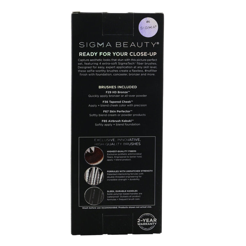 Sigma Beauty Studio Brush Set (4x Brush)  4pcs