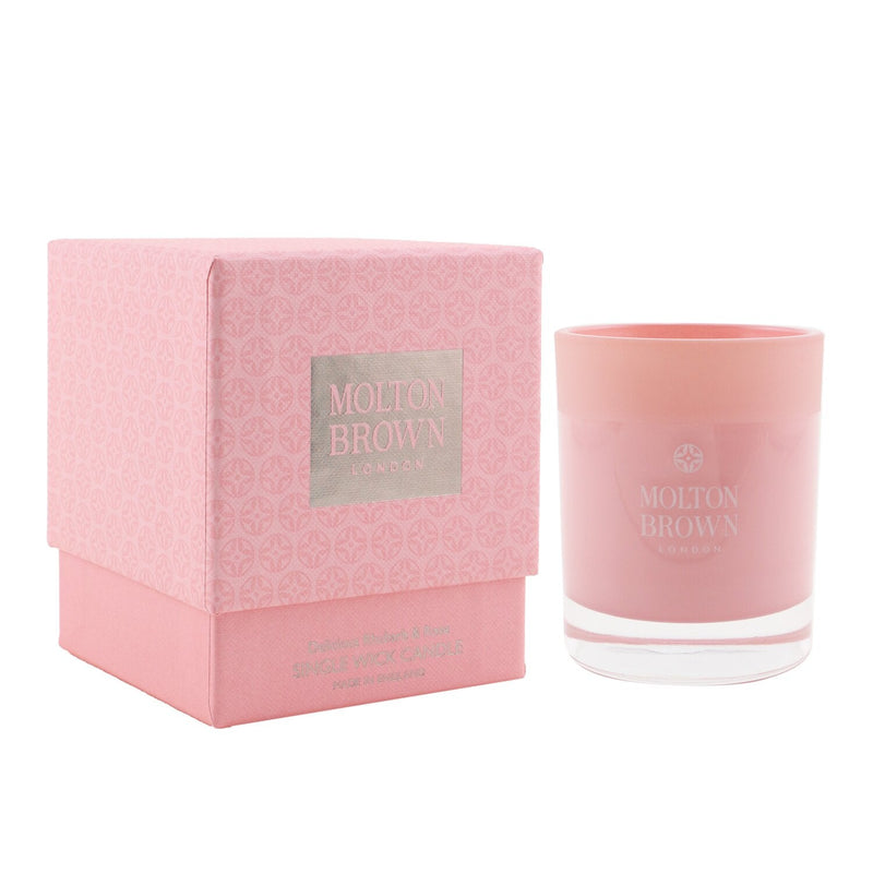 Molton Brown Single Wick Candle - Delicious Rhubarb & Rose 