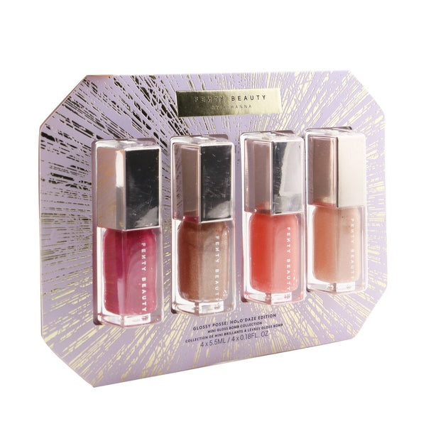 Fenty Beauty by Rihanna Glossy Posse: Mini Gloss Bomb Collection (Holo'Daze Edition) (4x Mini Gloss Bomb) 