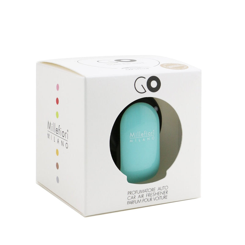 Millefiori Go Car Air Freshener - Sandalo Bergamotto (Acquamarine Case) 