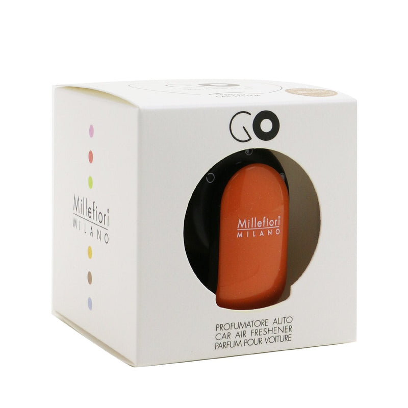 Millefiori Go Car Air Freshener - Sandalo Bergamotto (Orange Case)  4g/0.14oz