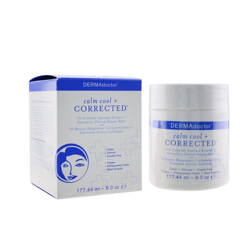 DERMAdoctor Calm Cool + Corrected 1% Colloidal Oatmeal Eczema + Dermatitis Clinical Repair Balm  177.44ml/6oz