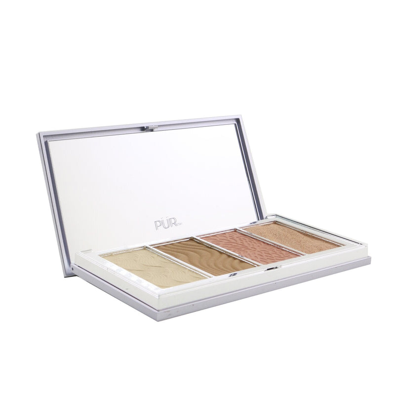 PUR (PurMinerals) 4 in 1 Skin Perfecting Powders Face Palette (1x Setting Powder, 1x Bronzer, 1x Highlighter, 1x Blush) - # Fair Light  15g/0.53oz