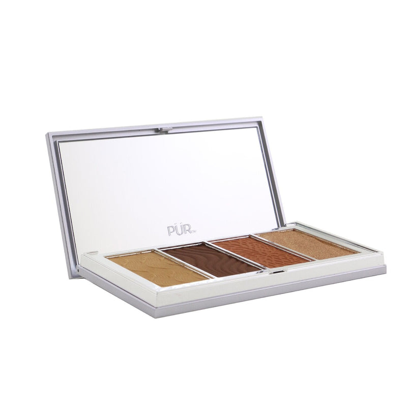 PUR (PurMinerals) 4 in 1 Skin Perfecting Powders Face Palette (1x Setting Powder, 1x Bronzer, 1x Highlighter, 1x Blush) - # Fair Light  15g/0.53oz