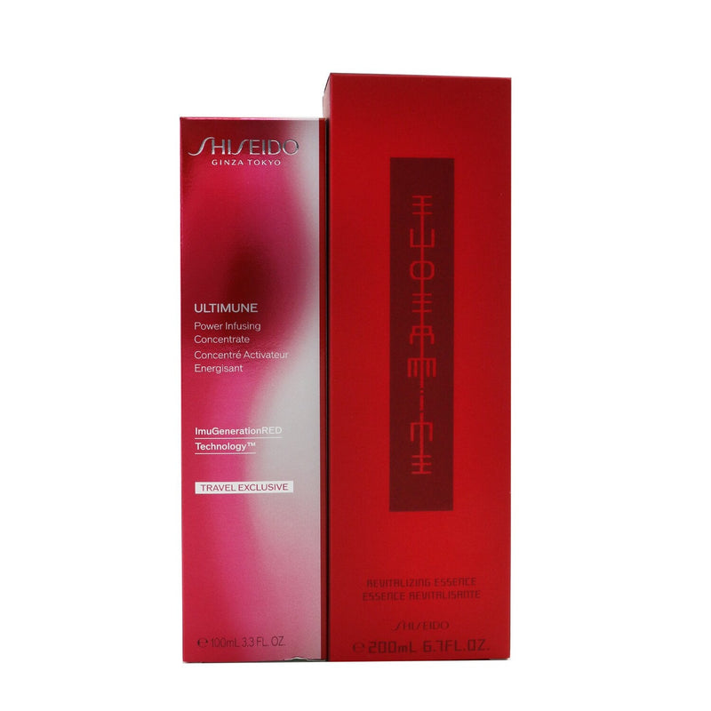 Shiseido Ultimune Power & Revitalizing Set: Ultimune Power Infusing Concentrate 100ml + Eudermine Revitalizing Essence 200ml  2pcs