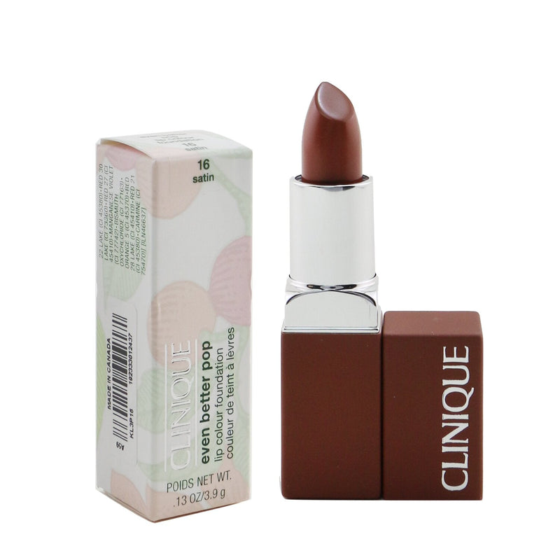 Clinique Even Better Pop Lip Colour Foundation - # 16 Satin  3.9g/0.13oz