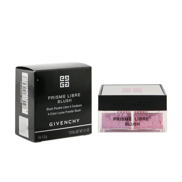 Givenchy Prisme Libre Blush 4 Color Loose Powder Blush - # 1 Mousseline Lilas (Pinkish Lilac) 4x 1.5g/0.0525oz