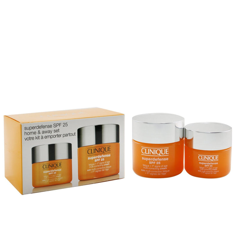 Clinique Superdefense SPF 25 Home & Away Set: Multi-Correcting Cream 50ml+ Multi-Correcting Cream 30ml  2pcs