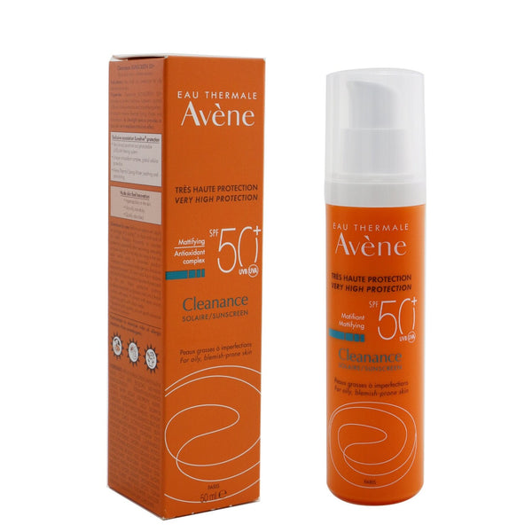 Avene Very High Protection Cleanance Mattifying Sunscreen SPF 50 - For Oily, Blemish-Prone Skin  50ml/1.7oz