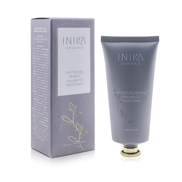 INIKA Organic Phytofuse Renew Avocado Oil Hand Cream  75ml/2.5oz