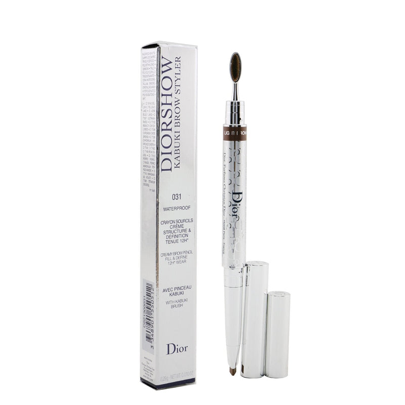 Christian Dior Diorshow Kabuki Brow Styler Creamy Brow Pencil Waterproof - # 031 Light Brown  0.29g/0.01oz