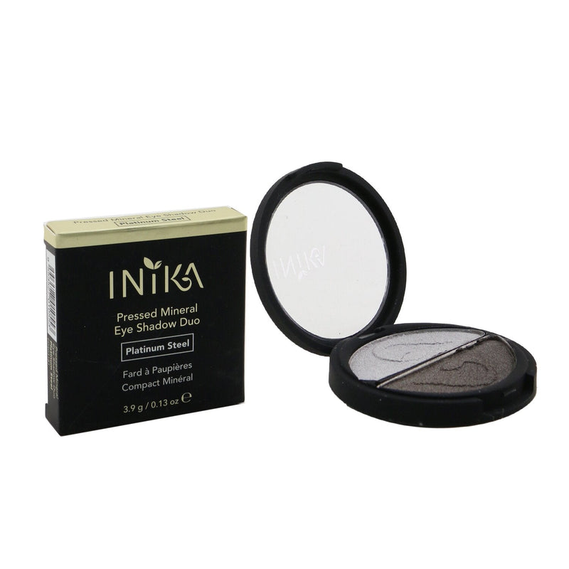 INIKA Organic Pressed Mineral Eye Shadow Duo - # Platinum Steel  3.9g/0.13oz