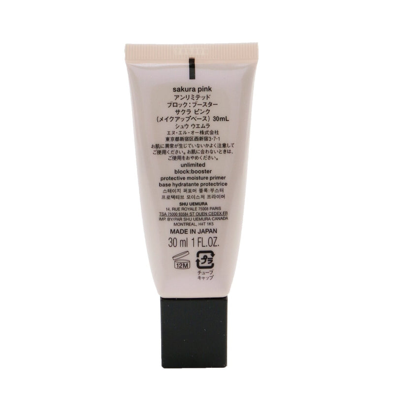 Shu Uemura Unlimited Block:Booster Protective Moisture Primer SPF 50 - # Sakura Pink  30ml/1oz