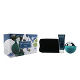 Bvlgari Aqva Pour Homme Coffret: Eau De Toilette Spray 100ml/3.4oz + After Shave Balm 100ml/3.4oz + Pouch (X'mas Edition)  2pcs+Pouch