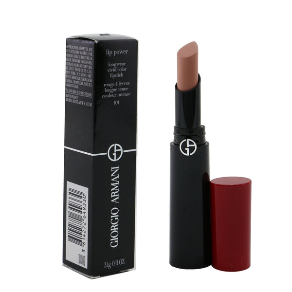 Giorgio Armani Lip Power Longwear Vivid Color Lipstick - # 101 Kind  3.1g/0.11oz