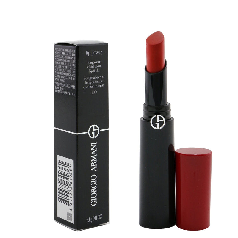 Giorgio Armani Lip Power Longwear Vivid Color Lipstick - # 300 Bright  3.1g/0.11oz