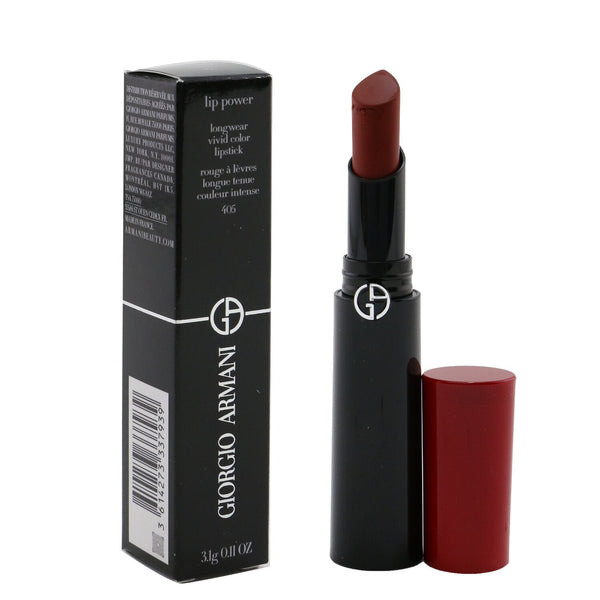 Giorgio Armani Lip Power Longwear Vivid Color Lipstick - # 405 Sultan  3.1g/0.11oz