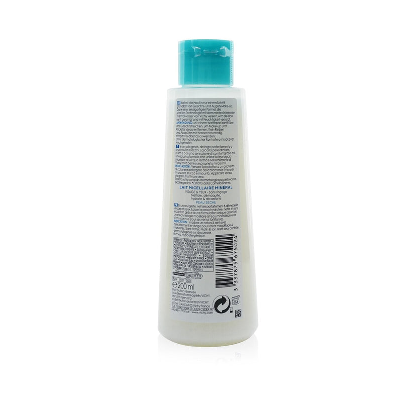 Vichy Purete Thermale Mineral Micellar Milk - For Dry Skin  200ml/6.7oz