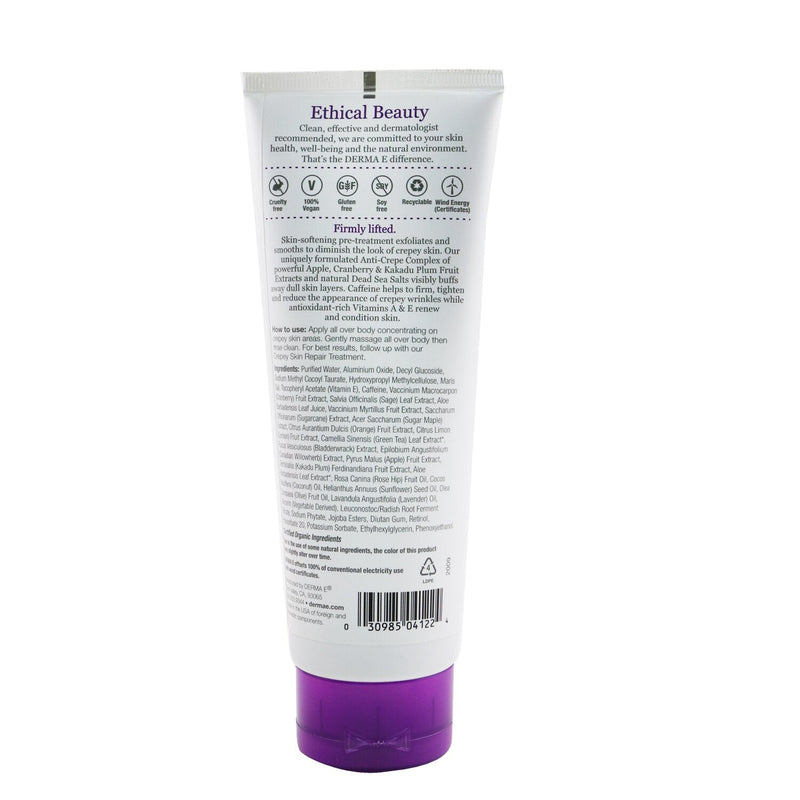 Derma E Firm + Lift Crepey Skin Pre-Treatment Exfoliating Scrub  170g/6oz