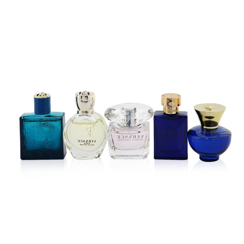 Versace Miniature Coffret: Eros PH EDT, Eros PF EDT, Bright Crystal EDT + Dylan Blue PH EDT + Dylan Blue PF EDP  5x5ml/0.17oz