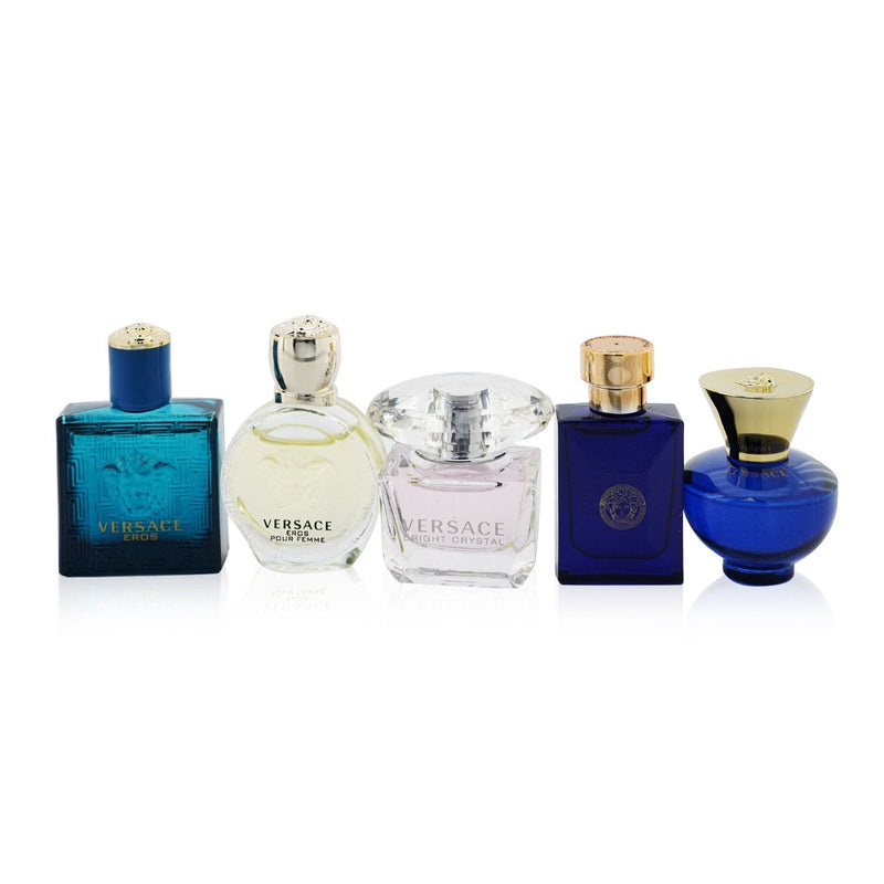 Versace Miniature Coffret: Eros PH EDT, Eros PF EDT, Bright Crystal EDT + Dylan Blue PH EDT + Dylan Blue PF EDP  5x5ml/0.17oz