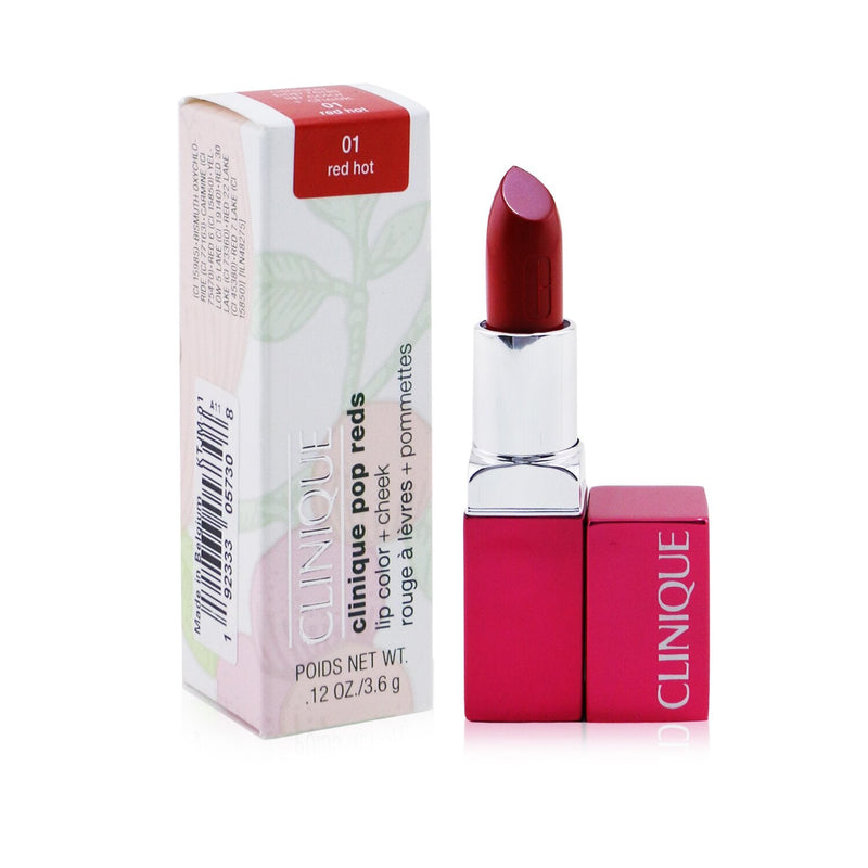 Clinique Clinique Pop Reds Lip Color + Cheek - # 01 Red Hot  3.6g/0.12oz