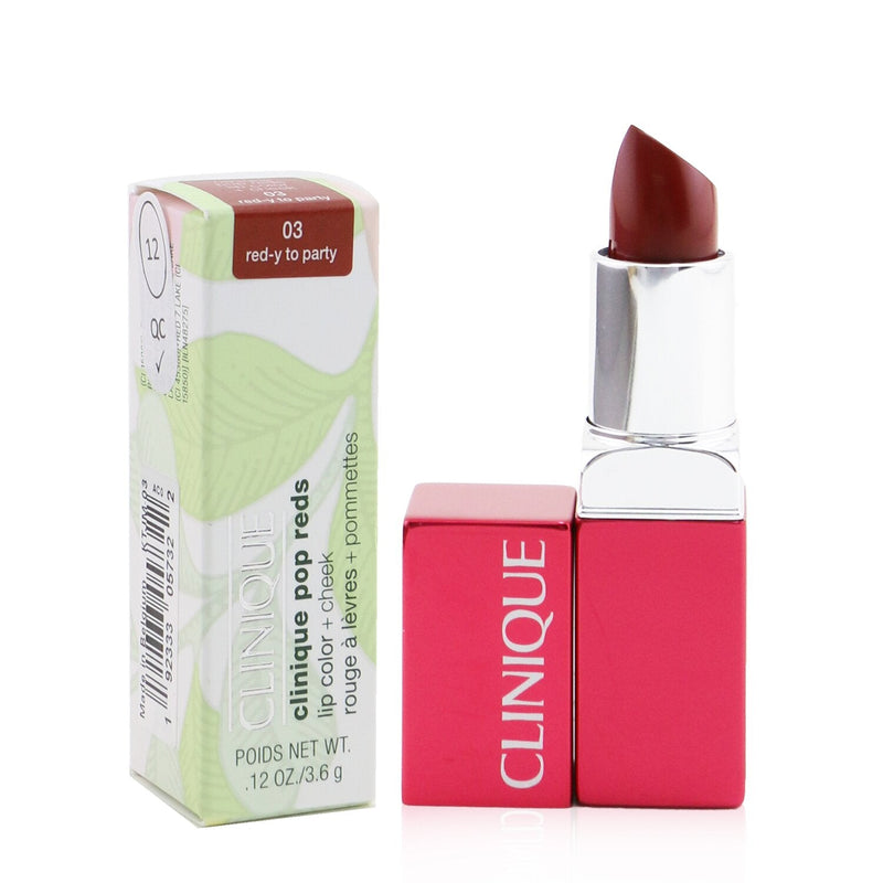 Clinique Clinique Pop Reds Lip Color + Cheek - # 03 Red-y To Party  3.6g/0.12oz